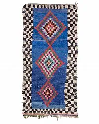 Marokkanische Berber Teppich Boucherouite 285 x 90 cm