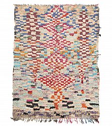 Marokkanischer Berber Teppich Boucherouite 205 x 145 cm