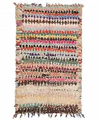 Marokkanischer Berber Teppich Boucherouite 255 x 145 cm