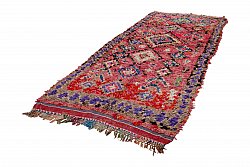 Marokkanische Berber Teppich Boucherouite 345 x 140 cm