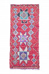 Marokkanischer Berber Teppich Boucherouite 270 x 125 cm