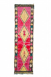 Marokkanischer Berber Teppich Boucherouite 390 x 150 cm