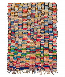 Marokkanischer Berber Teppich Boucherouite 210 x 145 cm