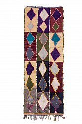 Marokkanischer Berber Teppich Boucherouite 300 x 110 cm