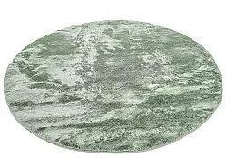 Runde Teppiche - Aranga Super Soft Fur (grün)