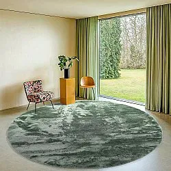 Runde Teppiche - Aranga Super Soft Fur (grün)