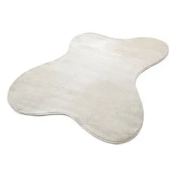 Asymmetrischer Wellen-Hochflor-Teppich - Aranga Super Soft Fur (beige)