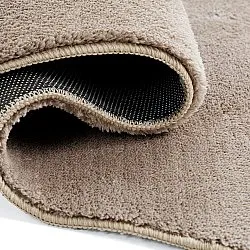 Asymmetrischer Wellen-Hochflor-Teppich - Aranga Super Soft Fur (braun)