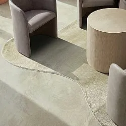 Asymmetrischer Wellen-Hochflor-Teppich - Aranga Super Soft Fur (hellgrün)