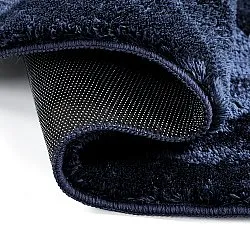 Asymmetrischer Wellen-Hochflor-Teppich - Aranga Super Soft Fur (dunkelblau)