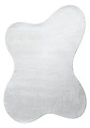 Asymmetrischer Wellen-Hochflor-Teppich - Aranga Super Soft Fur (weiß)