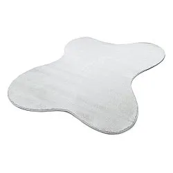 Asymmetrischer Wellen-Hochflor-Teppich - Aranga Super Soft Fur (weiß)