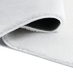 Asymmetrischer Wellen-Hochflor-Teppich - Aranga Super Soft Fur (weiß)