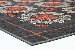 Wilton-Teppich - Florina (grau/blau/orange)