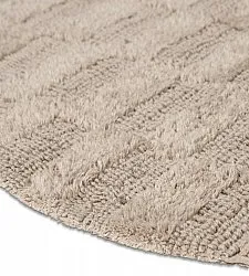 Ovaler badezimmerteppich - Bevin (beige)