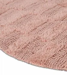 Runder badezimmerteppich - Bevin (rosa)