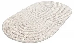 Ovaler badezimmerteppich - Embla (cremefarben)