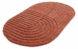 Ovaler badezimmerteppich - Embla (terrakotta)
