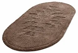 Ovaler badezimmerteppich - Gertie (braun)