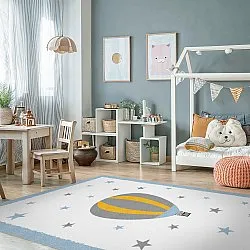 Kinderteppich - Alone Balloon (blau)