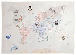 Kinderteppich - Animal Map (beige)