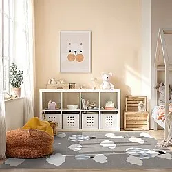 Kinderteppich - Balloons (blau)