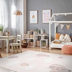 Kinderteppich - Balloons (rosa)