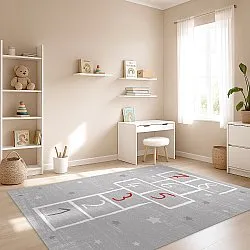 Kinderteppich - Hopscotch (grau)