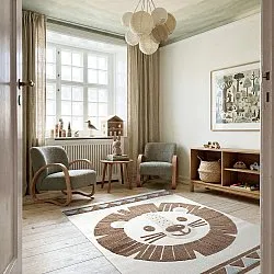 Kinderteppich - Kind Lion (creme/blau)