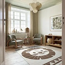 Kinderteppich - Kind Lion (creme/braun)