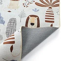 Kinderteppich - Lion Friends (beige)