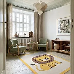 Kinderteppich - Lion Hand Tufted Wool Premium (beige/mehrfarbig)