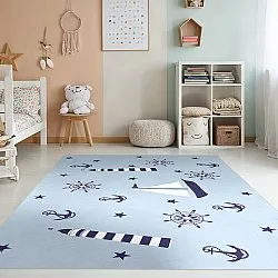 Kinderteppich - Sailing Ship (blau)