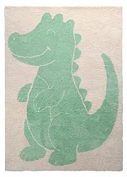 Kinderteppich - Soft Crocodile (creme/grün)