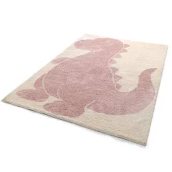 Kinderteppich - Soft Dino (creme/rosa)