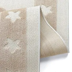 Kinderteppich - Star Frame (creme/braun)