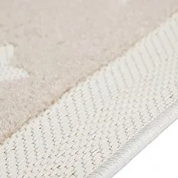 Kinderteppich - Star Frame (creme/braun)