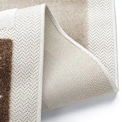 Kinderteppich - Star Grid (creme/braun)