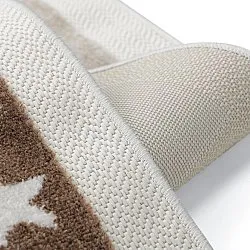 Kinderteppich - Star Grid (creme/braun)