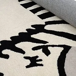 Kinderteppich - Zebra Hand Tufted Wool Premium (beige/schwarz)