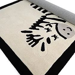 Kinderteppich - Zebra Hand Tufted Wool Premium (beige/schwarz)