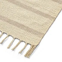Baumwollteppich - Helle (offwhite/grau)