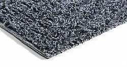 Hochflorteppiche - Kendra Natural Cotton Shaggy (grau/schwarz)