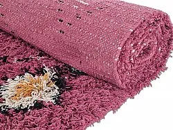Hochflorteppiche - Nyle Natural Cotton Shaggy (rosa/multi)