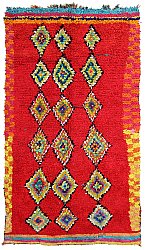 Marokkanischer Berber Teppich Boucherouite 285 x 175 cm
