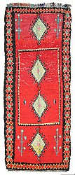 Marokkanische
Berber Teppich Boucherouite 350 x 150 cm