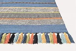 Baumwollteppich - Bouira (blau/multi)