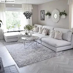 Hochflorteppiche - Cosy (Silber)