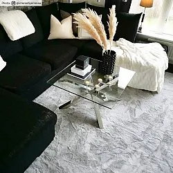 Hochflorteppiche - Aranga Super Soft Fur (grau)