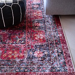 Wilton-Teppich - Soussi (rot/multi)